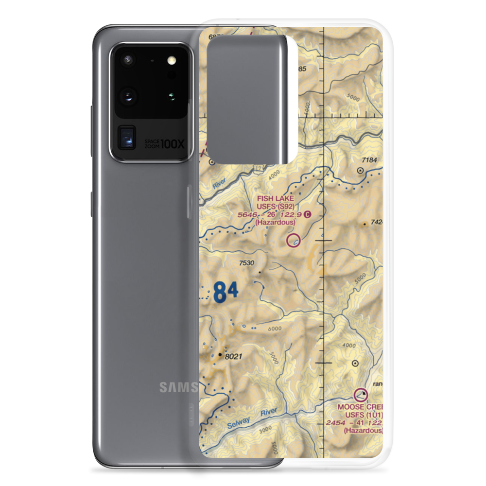 Fish Lake /US Forest Service/ Airport (S92) VFR Sectional Samsung Case Samsung Galaxy S20 Ultra model shown