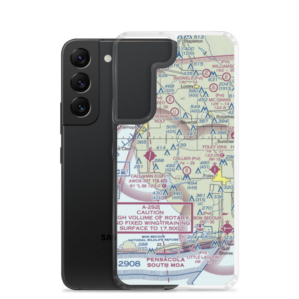 Fish River Seaplane Base (5AL) VFR Sectional Samsung Case Samsung Galaxy S22 model shown