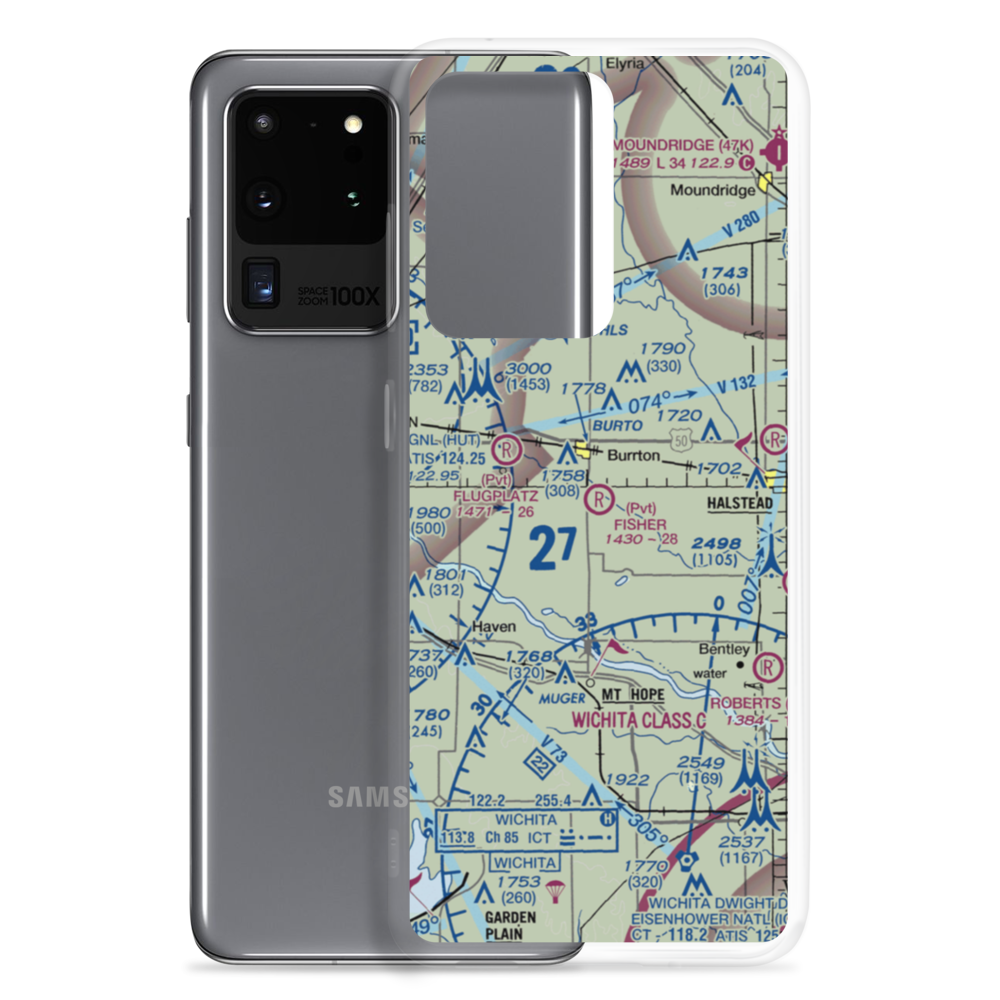 Fisher Airport (SN08) VFR Sectional Samsung Case Samsung Galaxy S20 Ultra model shown