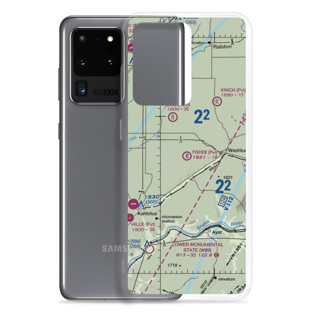 Fisher Ranch Airport (35WA) VFR Sectional Samsung Case Samsung Galaxy S20 Ultra model shown