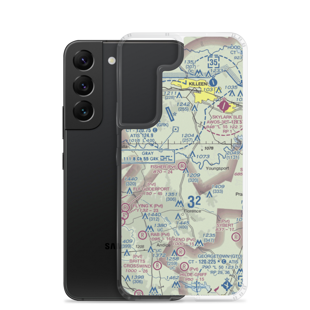 Fisher Ranch Airport (67TE) VFR Sectional Samsung Case Samsung Galaxy S22 model shown