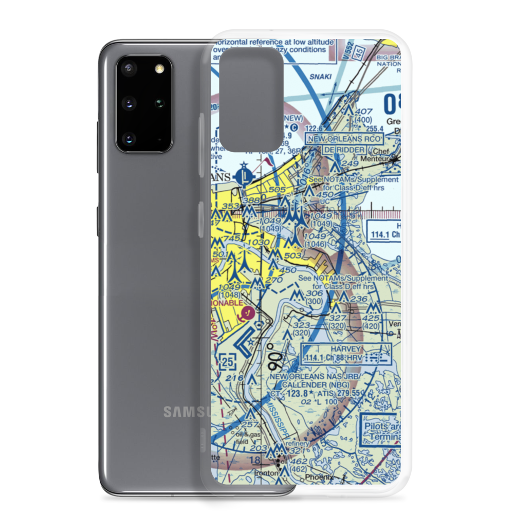 Fisher's Field (82LA) VFR Sectional Samsung Case Samsung Galaxy S20 Plus model shown