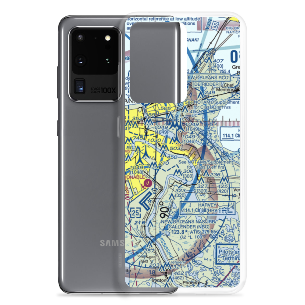 Fisher's Field (82LA) VFR Sectional Samsung Case Samsung Galaxy S20 Ultra model shown