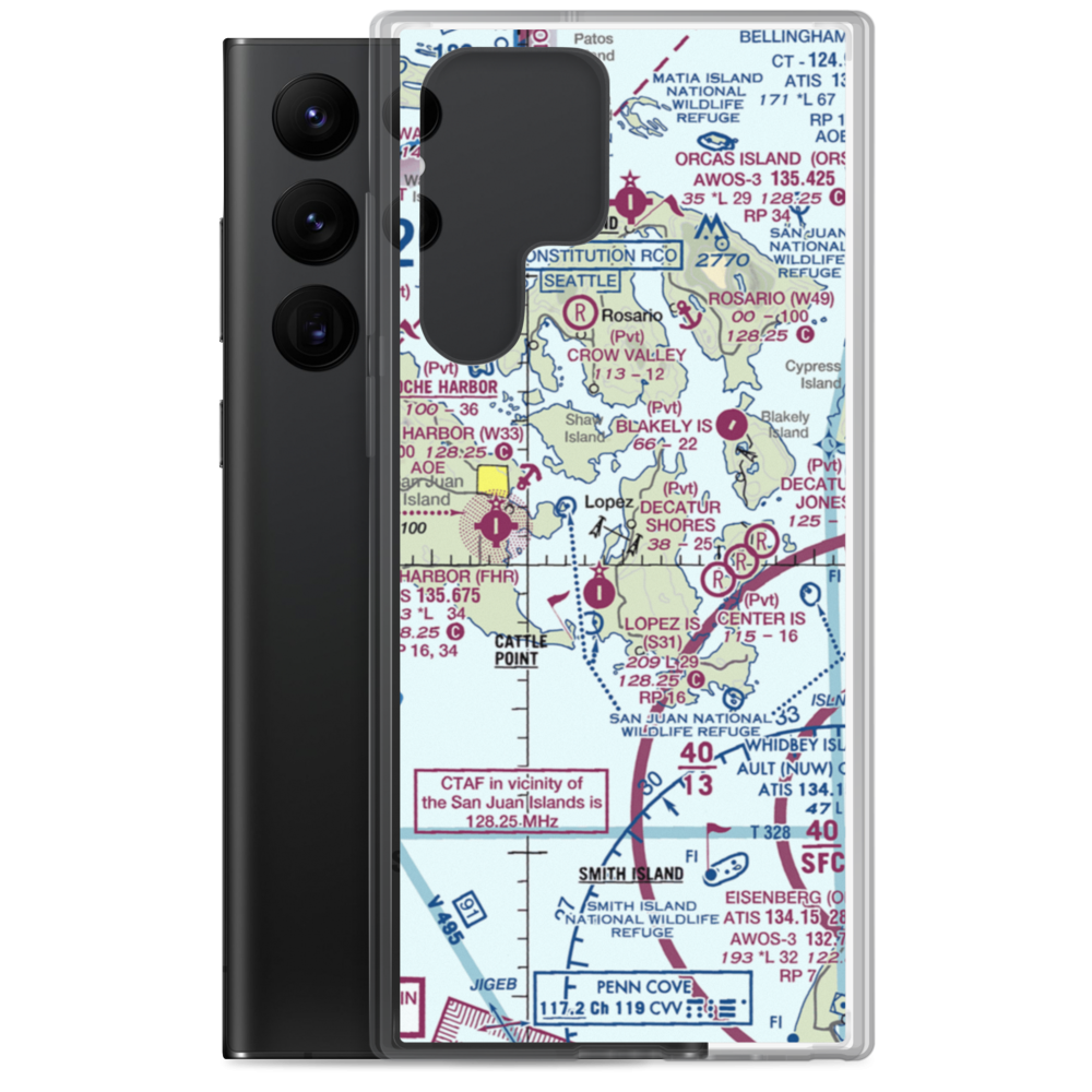 Fishermans Bay Seaplane Base (81W) VFR Sectional Samsung Case Samsung Galaxy S22 Ultra model shown