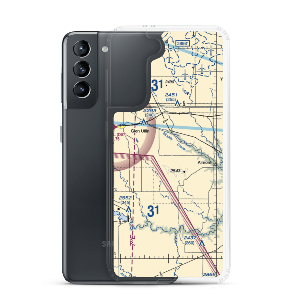 Fitterer's Strip (06ND) VFR Sectional Samsung Case Samsung Galaxy S21 model shown