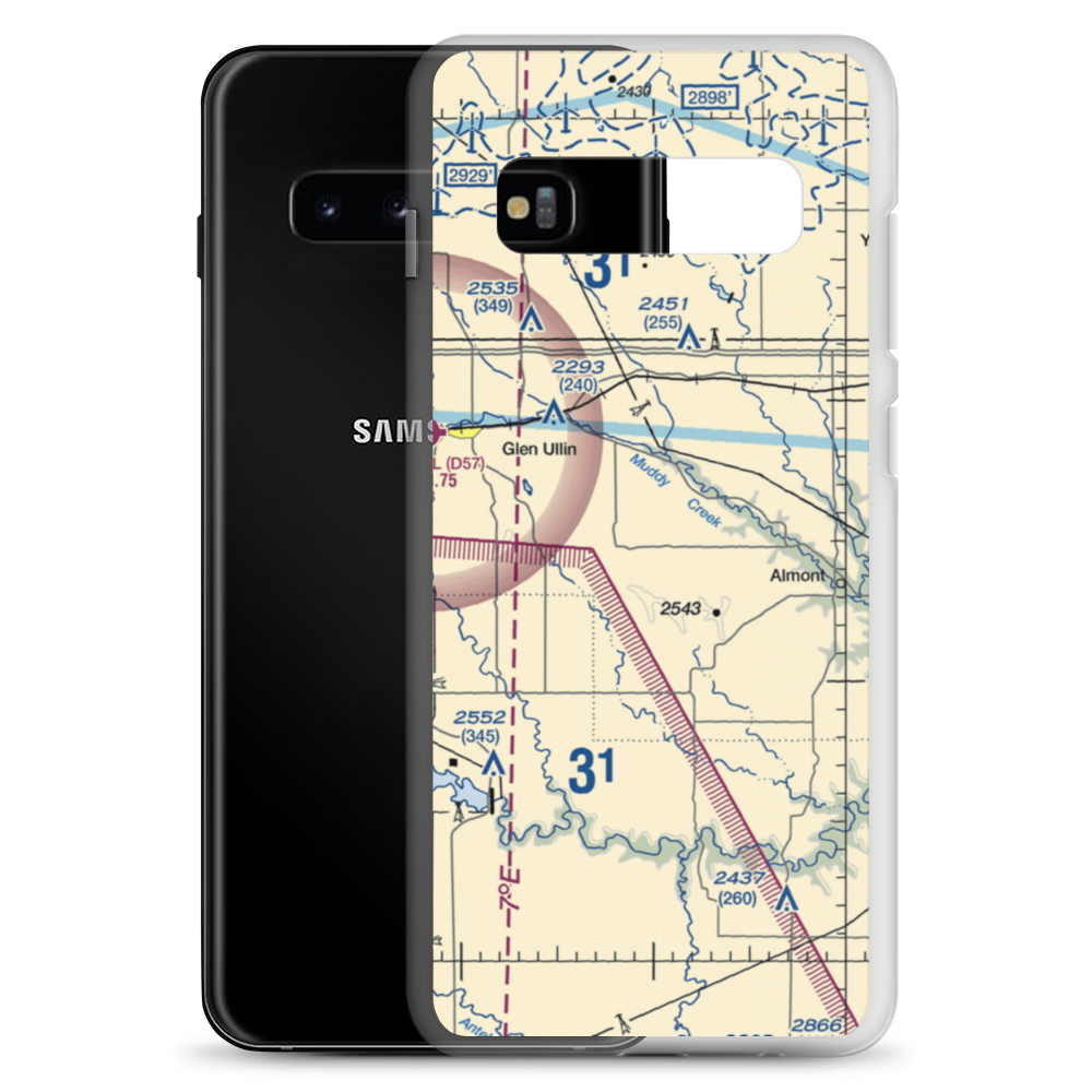 Fitterer's Strip (06ND) VFR Sectional Samsung Case Samsung Galaxy S10+ model shown