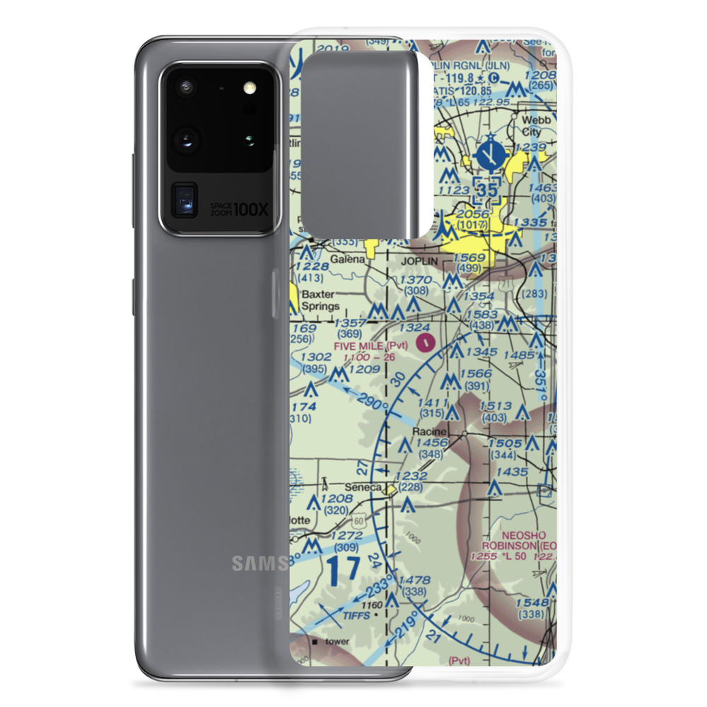 Five Mile Airport (MO49) VFR Sectional Samsung Case Samsung Galaxy S20 Ultra model shown