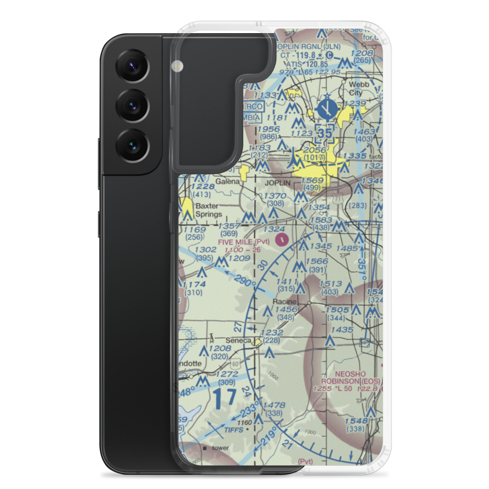 Five Mile Airport (MO49) VFR Sectional Samsung Case Samsung Galaxy S22 Plus model shown