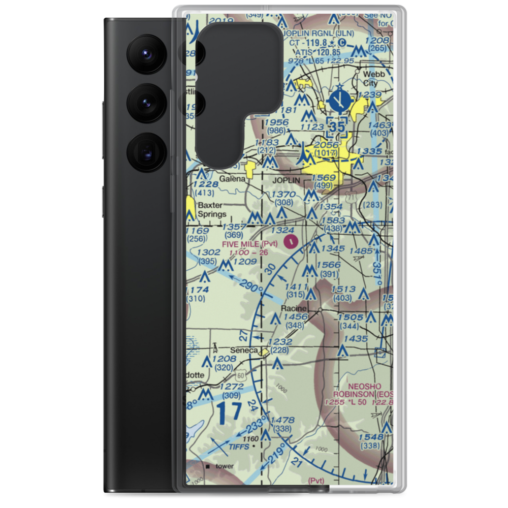 Five Mile Airport (MO49) VFR Sectional Samsung Case Samsung Galaxy S22 Ultra model shown