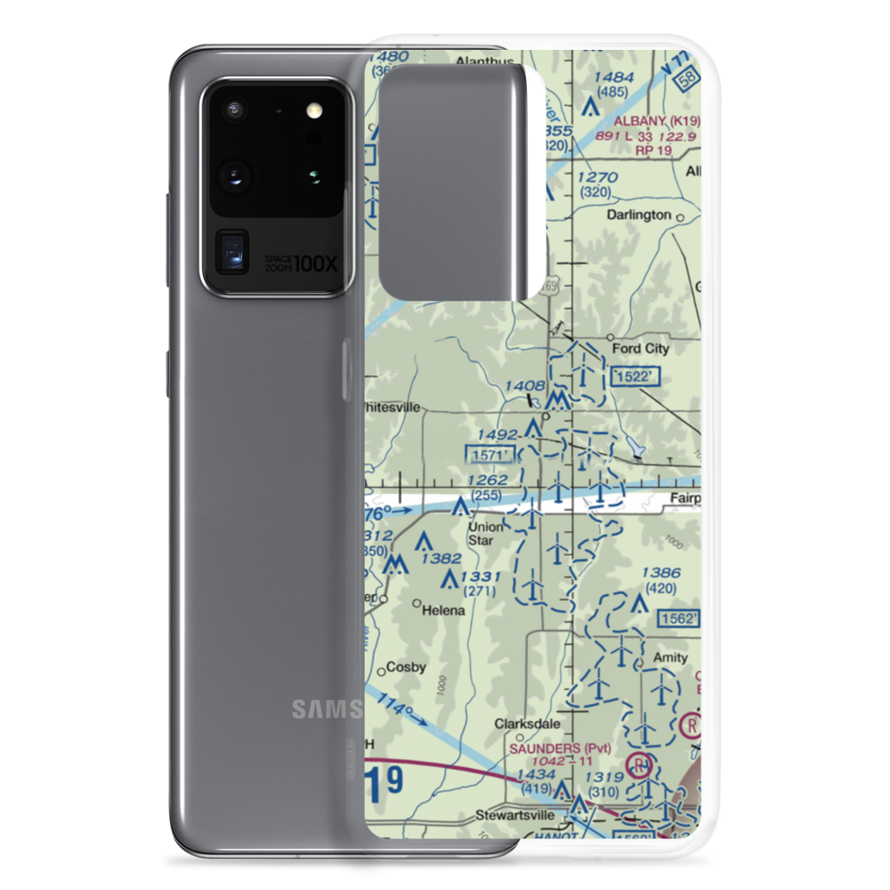 Fizzle Ridge Airport (3MO8) VFR Sectional Samsung Case Samsung Galaxy S20 Ultra model shown