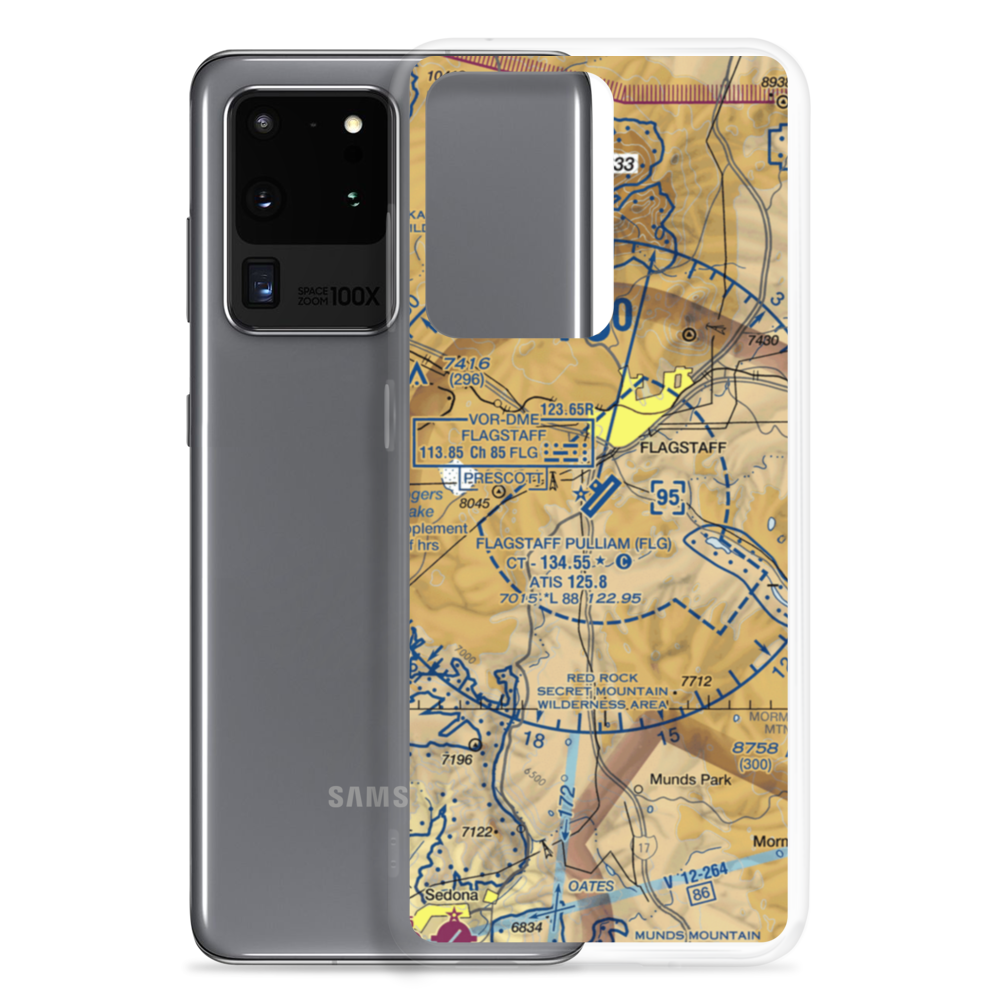 Flagstaff Pulliam Airport (FLG) VFR Sectional Samsung Case Samsung Galaxy S20 Ultra model shown