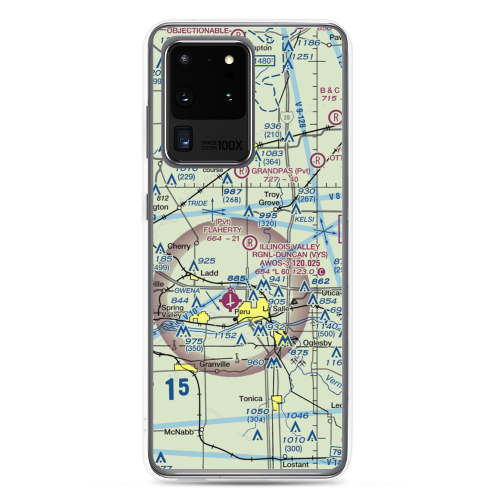Flaherty Field (0LL4) VFR Sectional Samsung Case Samsung Galaxy S20 Ultra model shown