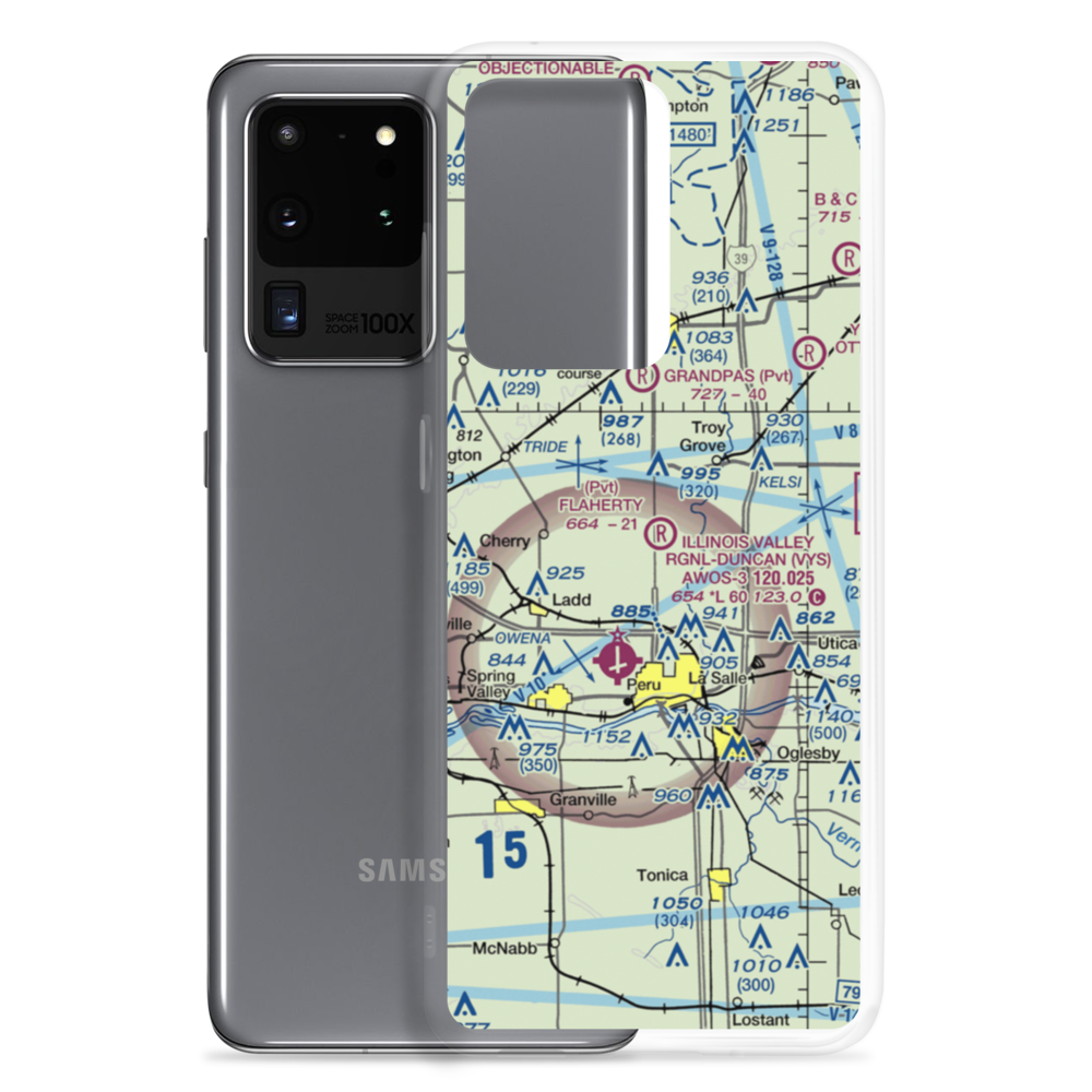 Flaherty Field (0LL4) VFR Sectional Samsung Case Samsung Galaxy S20 Ultra model shown