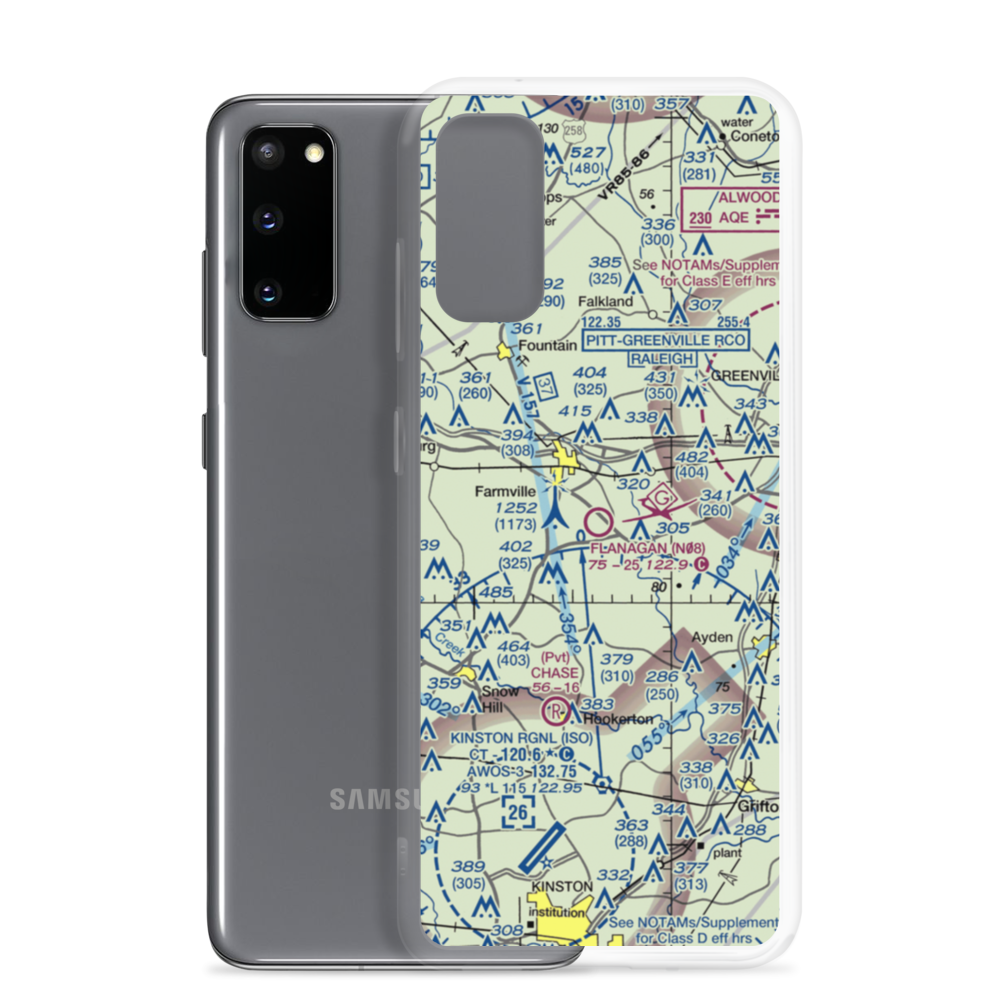 Flanagan Field (N08) VFR Sectional Samsung Case Samsung Galaxy S20 model shown