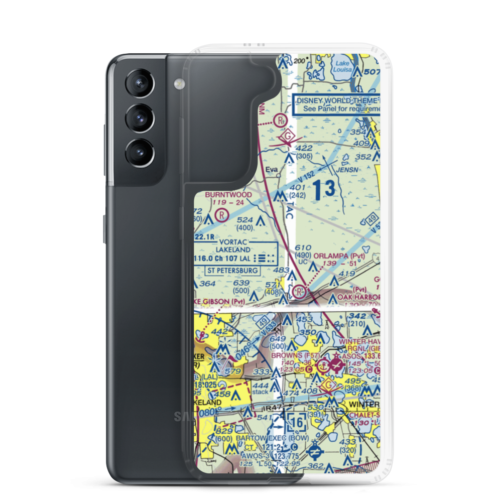 Flanders Field (4FD7) VFR Sectional Samsung Case Samsung Galaxy S21 model shown