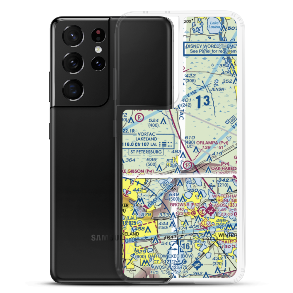 Flanders Field (4FD7) VFR Sectional Samsung Case Samsung Galaxy S21 Ultra model shown