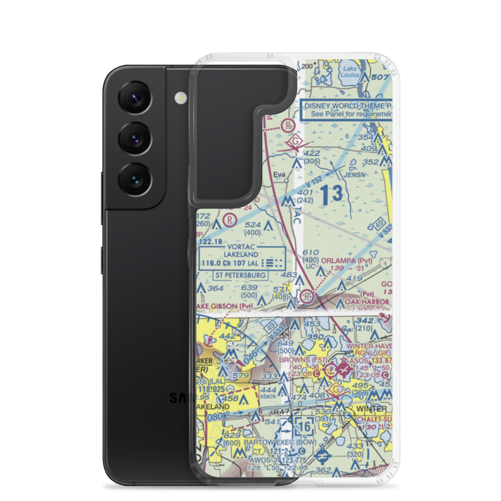 Flanders Field (4FD7) VFR Sectional Samsung Case Samsung Galaxy S22 model shown