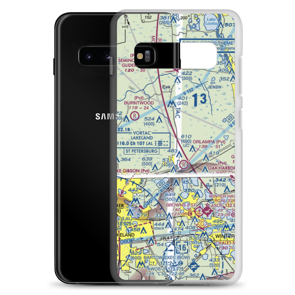 Flanders Field (4FD7) VFR Sectional Samsung Case Samsung Galaxy S10+ model shown