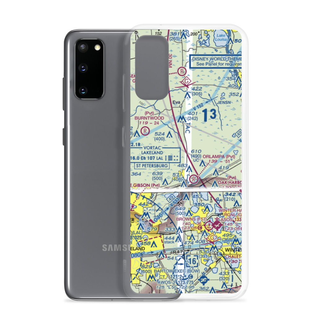 Flanders Field (4FD7) VFR Sectional Samsung Case Samsung Galaxy S20 model shown
