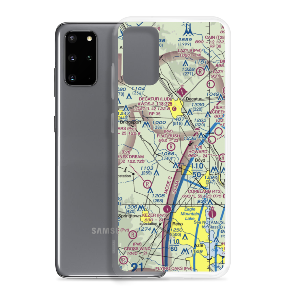 Flat Bush Airport (XA99) VFR Sectional Samsung Case Samsung Galaxy S20 Plus model shown