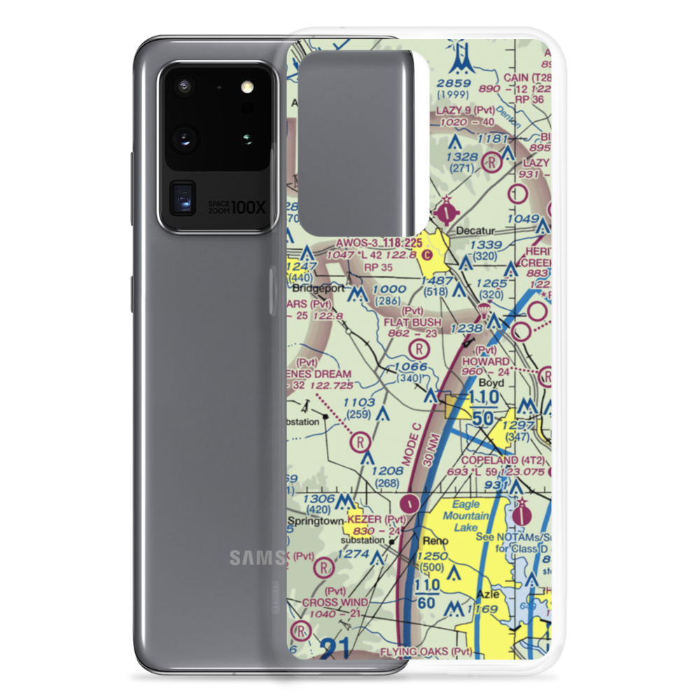Flat Bush Airport (XA99) VFR Sectional Samsung Case Samsung Galaxy S20 Ultra model shown