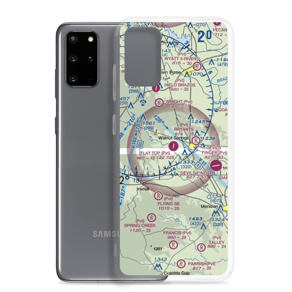 Flat Top Ranch Airport (74TE) VFR Sectional Samsung Case Samsung Galaxy S20 Plus model shown