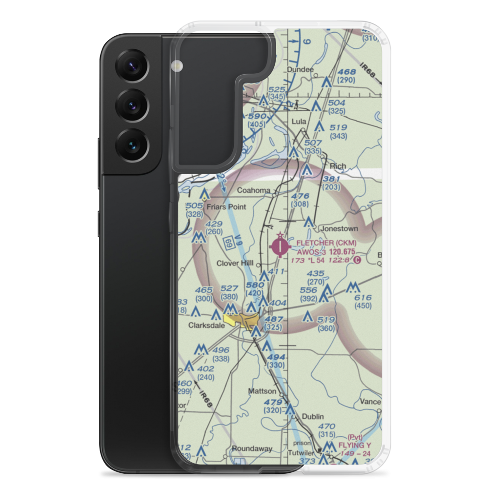 Fletcher Field (CKM) VFR Sectional Samsung Case Samsung Galaxy S22 Plus model shown