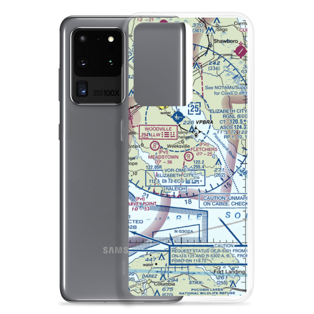 Fletcher's Airport (1NC3) VFR Sectional Samsung Case Samsung Galaxy S20 Ultra model shown