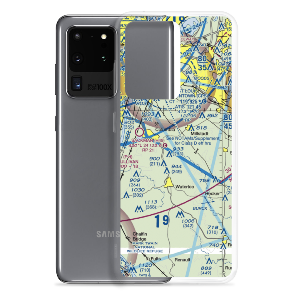 Flight Park Inc Airport (1IL4) VFR Sectional Samsung Case Samsung Galaxy S20 Ultra model shown
