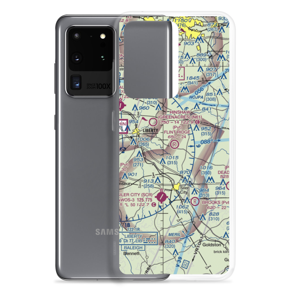 Flint Ridge Airport (22NC) VFR Sectional Samsung Case Samsung Galaxy S20 Ultra model shown