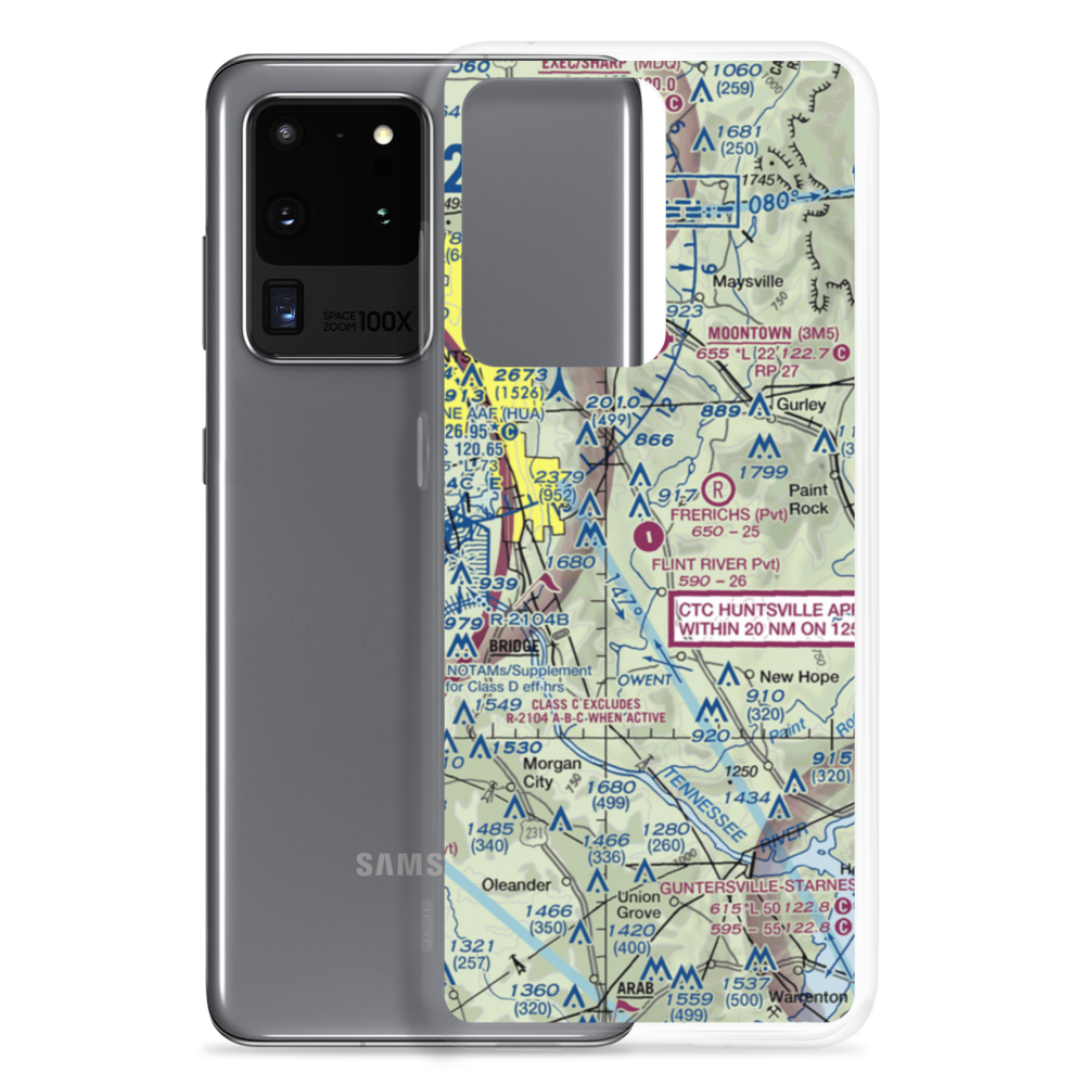 Flint River Ranch Airport (3AL8) VFR Sectional Samsung Case Samsung Galaxy S20 Ultra model shown