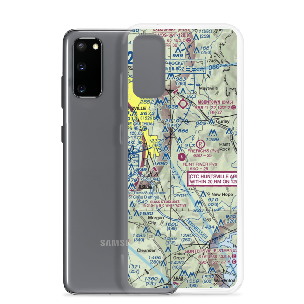 Flint River Ranch Airport (3AL8) VFR Sectional Samsung Case Samsung Galaxy S20 model shown