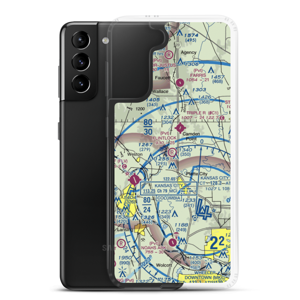Flintlock Field (7MO4) VFR Sectional Samsung Case Samsung Galaxy S21 Plus model shown