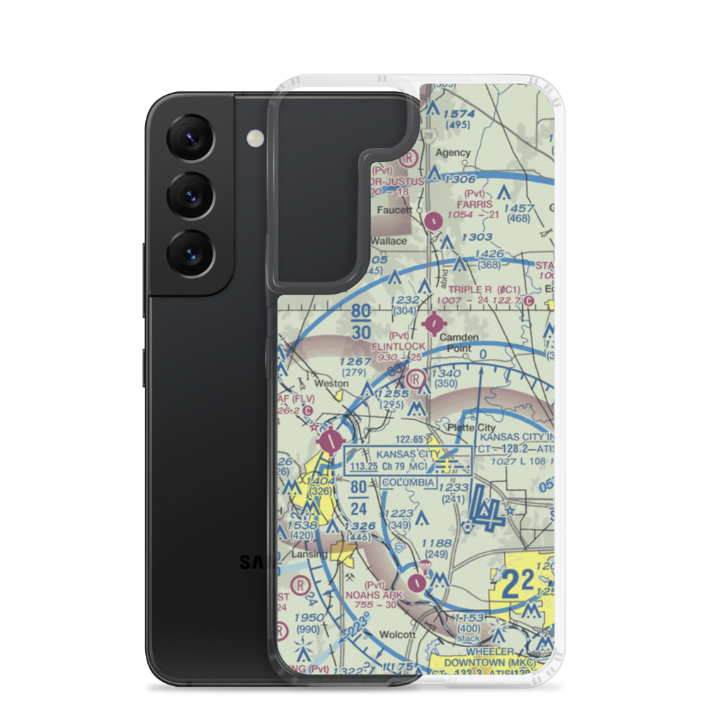 Flintlock Field (7MO4) VFR Sectional Samsung Case Samsung Galaxy S22 model shown