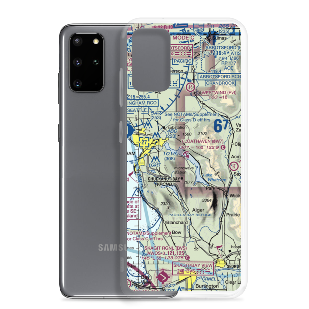 Floathaven Airstrip (WA90) VFR Sectional Samsung Case Samsung Galaxy S20 Plus model shown