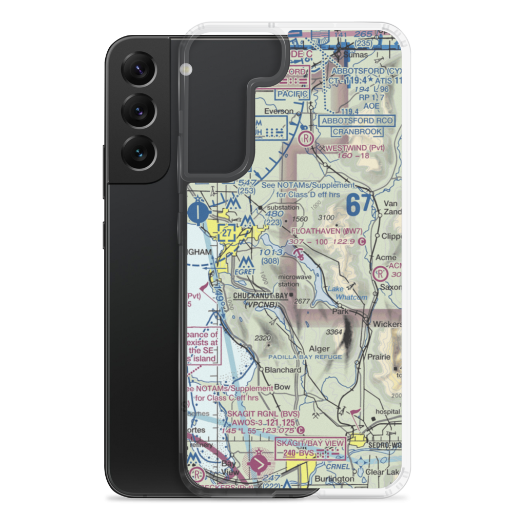 Floathaven Airstrip (WA90) VFR Sectional Samsung Case Samsung Galaxy S22 Plus model shown