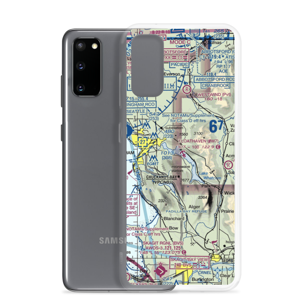 Floathaven Airstrip (WA90) VFR Sectional Samsung Case Samsung Galaxy S20 model shown