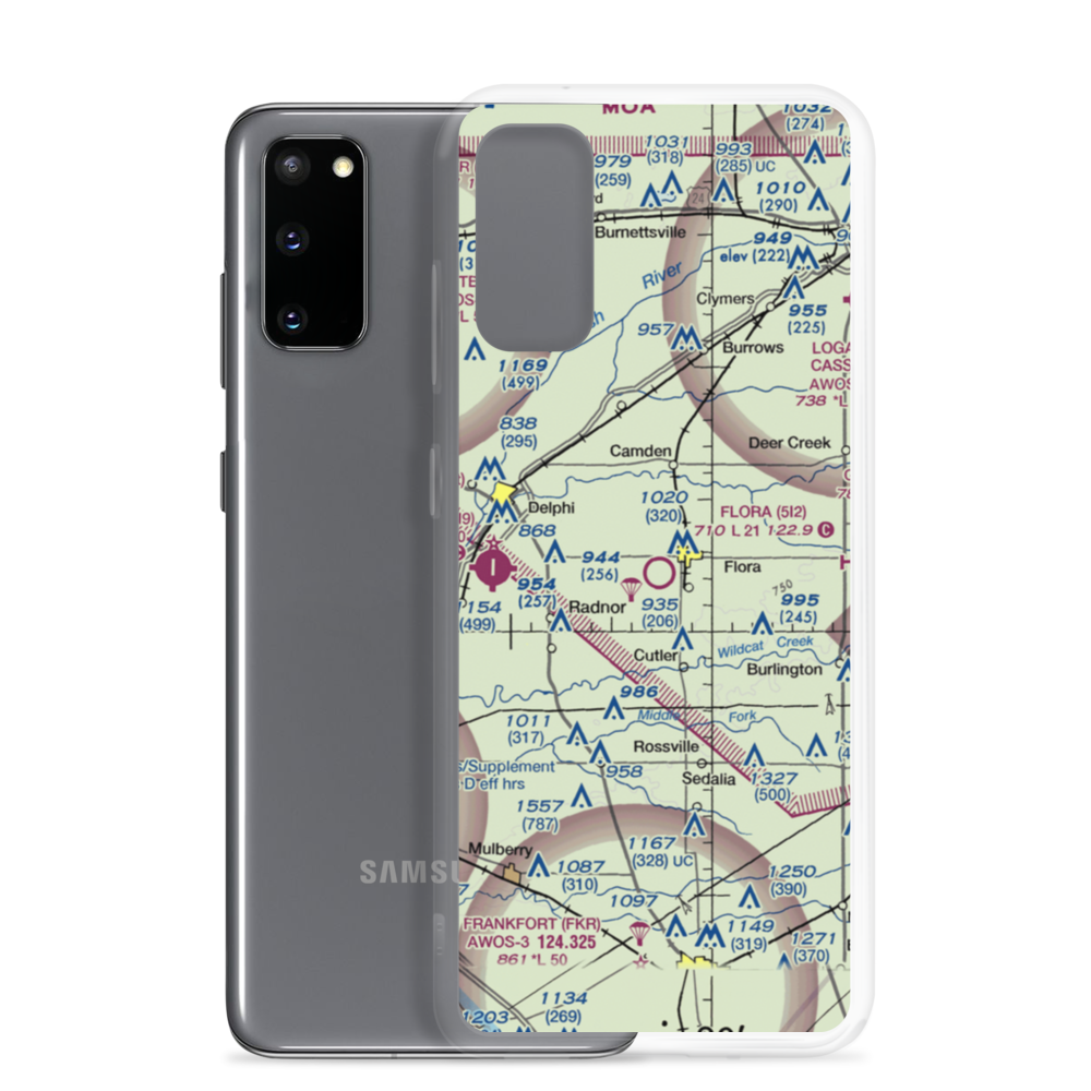 Flora Municipal Airport (5I2) VFR Sectional Samsung Case Samsung Galaxy S20 model shown