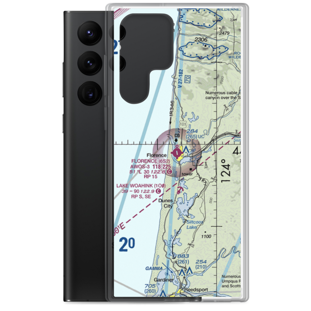 Florence Municipal Airport (6S2) VFR Sectional Samsung Case Samsung Galaxy S22 Ultra model shown