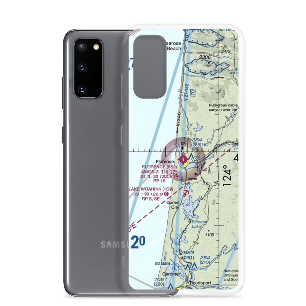 Florence Municipal Airport (6S2) VFR Sectional Samsung Case Samsung Galaxy S20 model shown