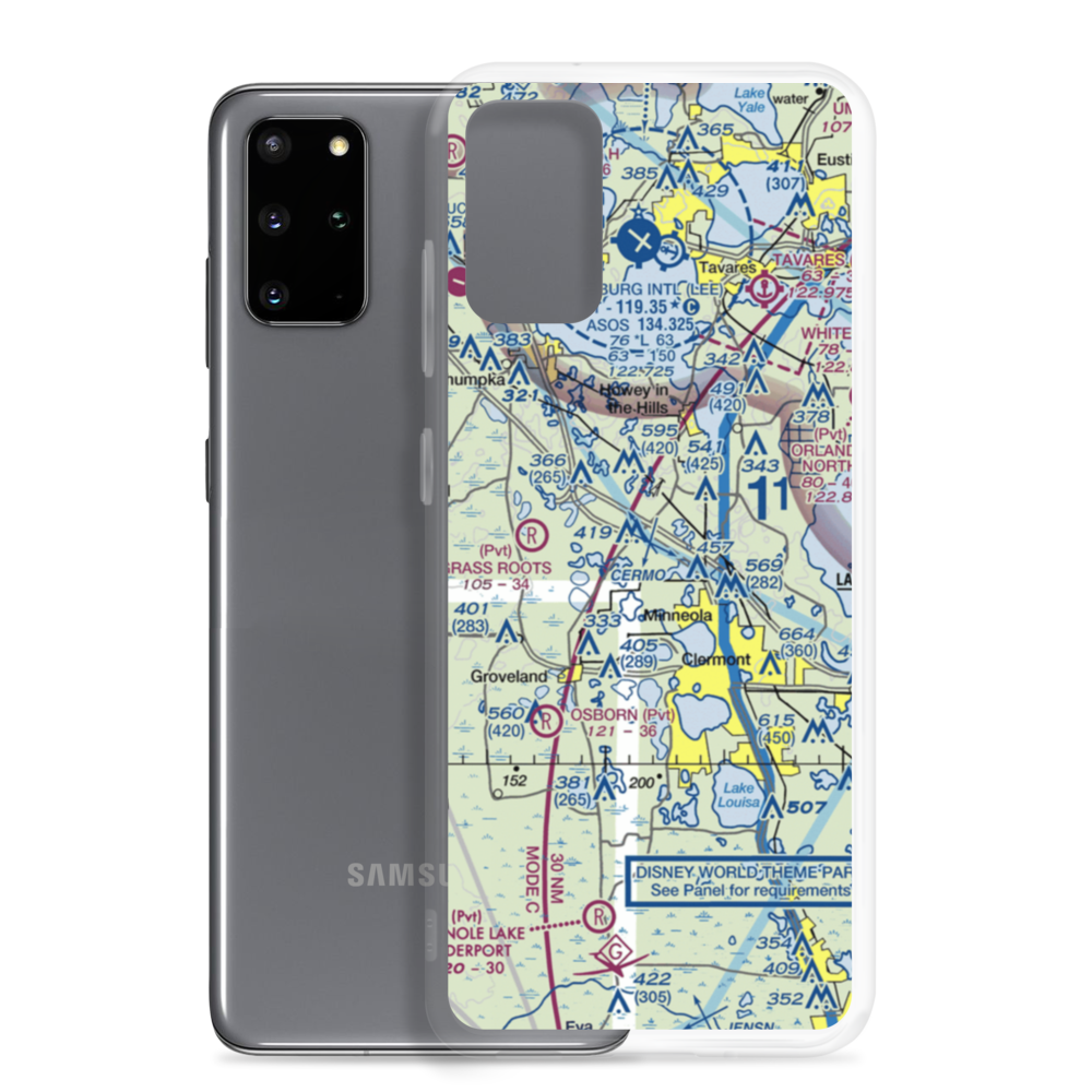 Florida Flying Gators Airport (3FD4) VFR Sectional Samsung Case Samsung Galaxy S20 Plus model shown