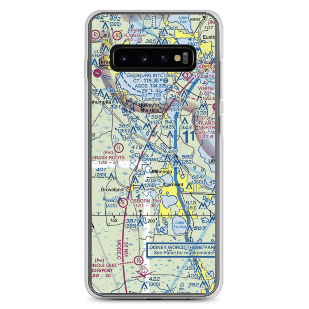Florida Flying Gators Airport (3FD4) VFR Sectional Samsung Case Samsung Galaxy S10+ model shown