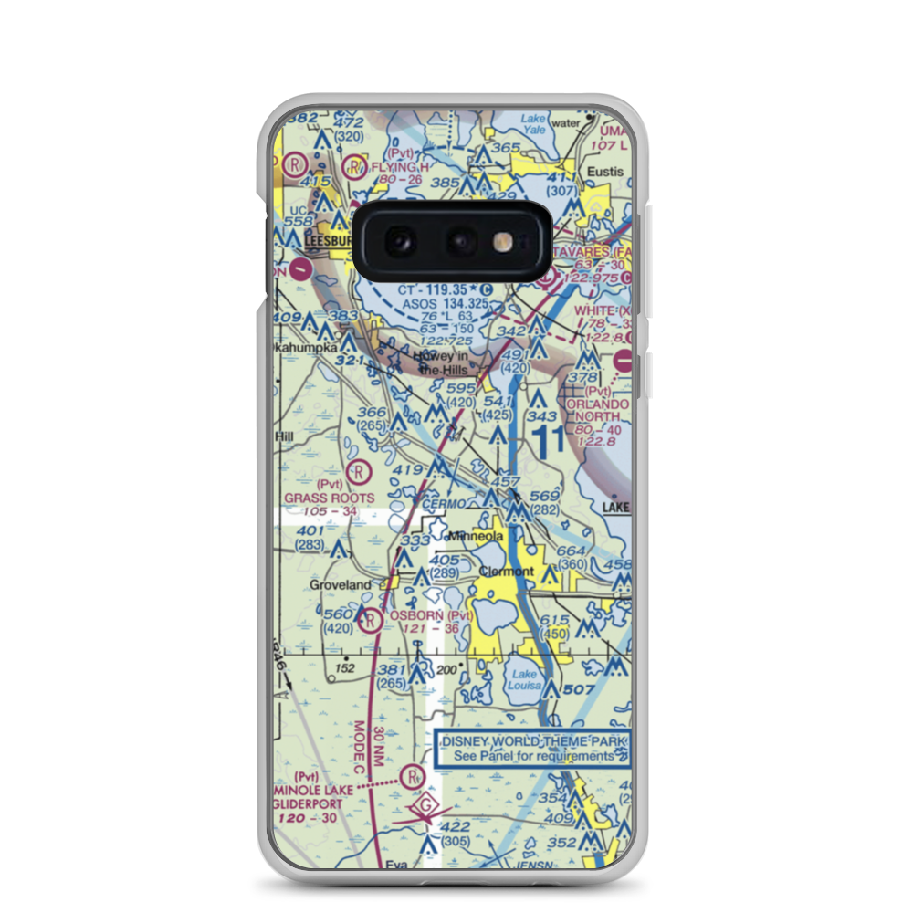 Florida Flying Gators Airport (3FD4) VFR Sectional Samsung Case Samsung Galaxy S10e model shown