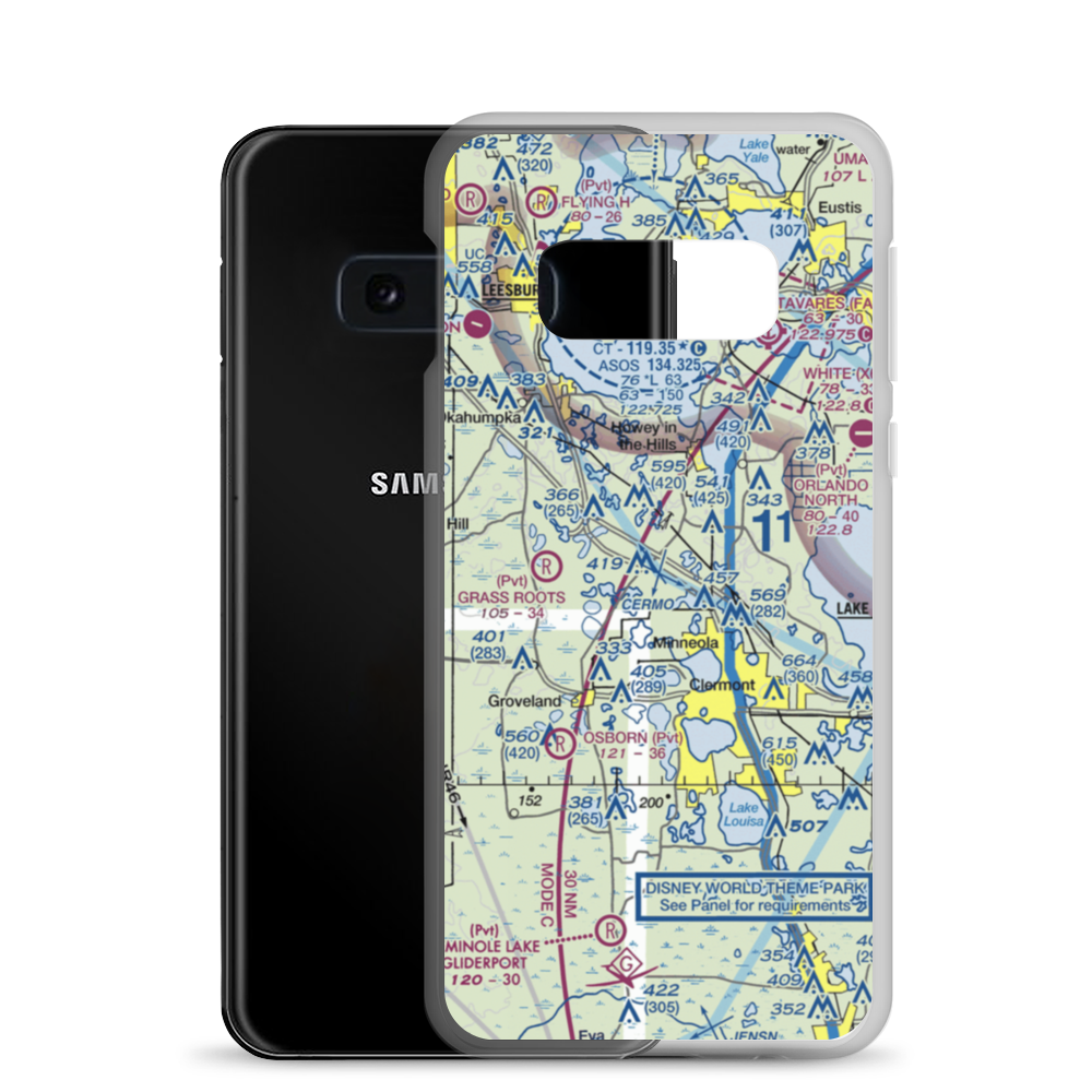 Florida Flying Gators Airport (3FD4) VFR Sectional Samsung Case Samsung Galaxy S10e model shown