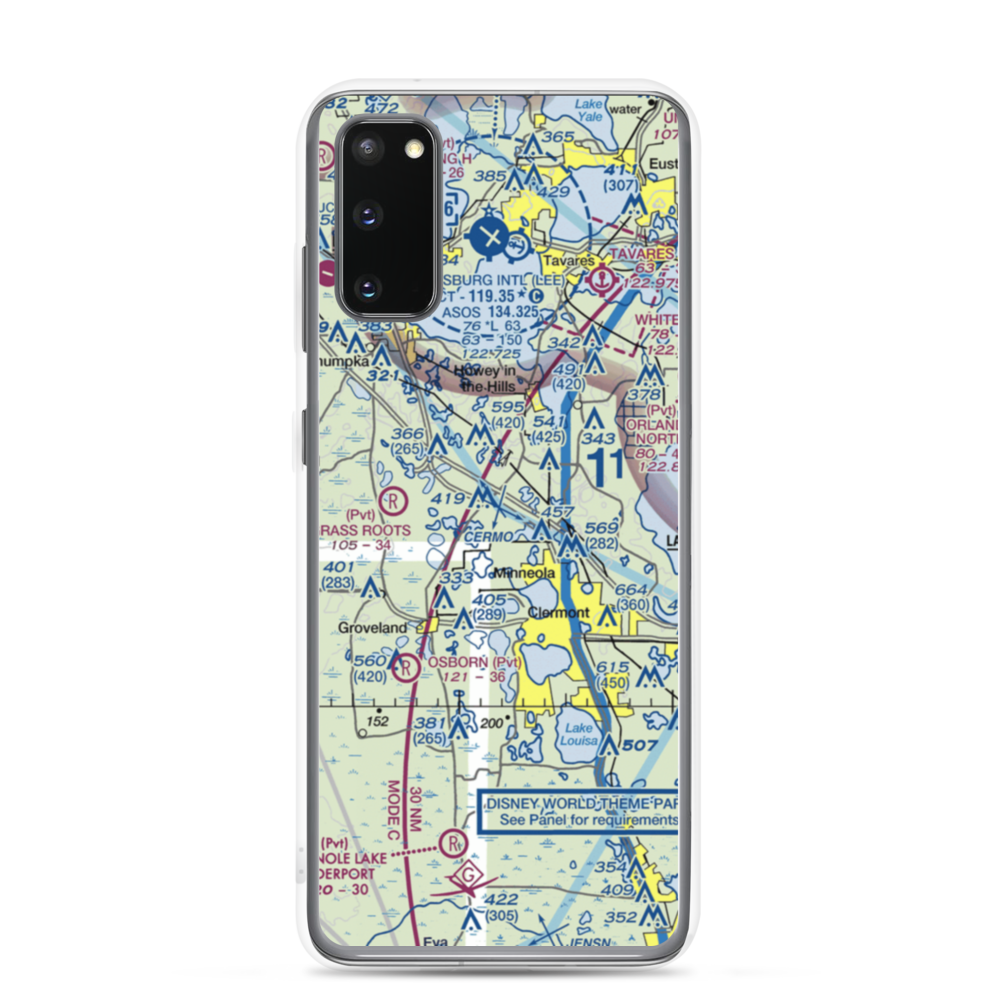 Florida Flying Gators Airport (3FD4) VFR Sectional Samsung Case Samsung Galaxy S20 model shown