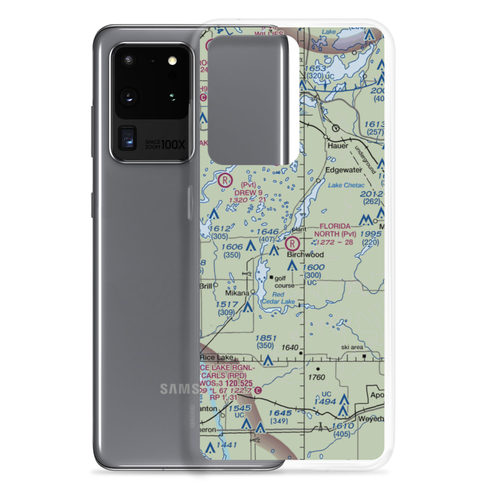 Florida North Airport (WN98) VFR Sectional Samsung Case Samsung Galaxy S20 Ultra model shown