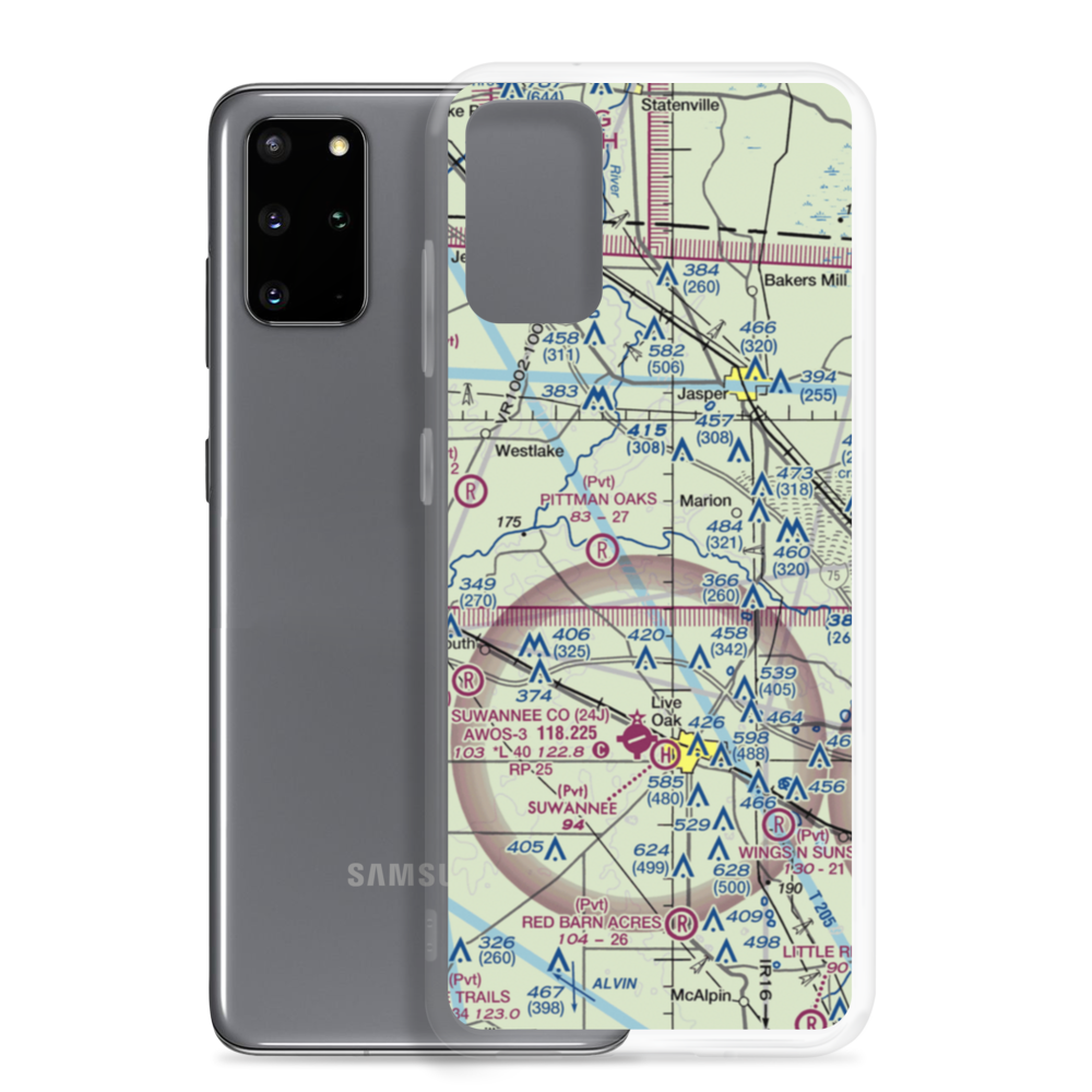 Florida Sheriffs Boys Ranch Airport (FL08) VFR Sectional Samsung Case Samsung Galaxy S20 Plus model shown