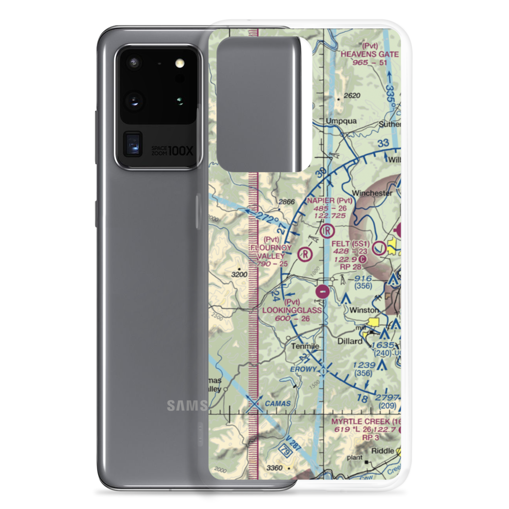 Flournoy Valley Airport (95OR) VFR Sectional Samsung Case Samsung Galaxy S20 Ultra model shown