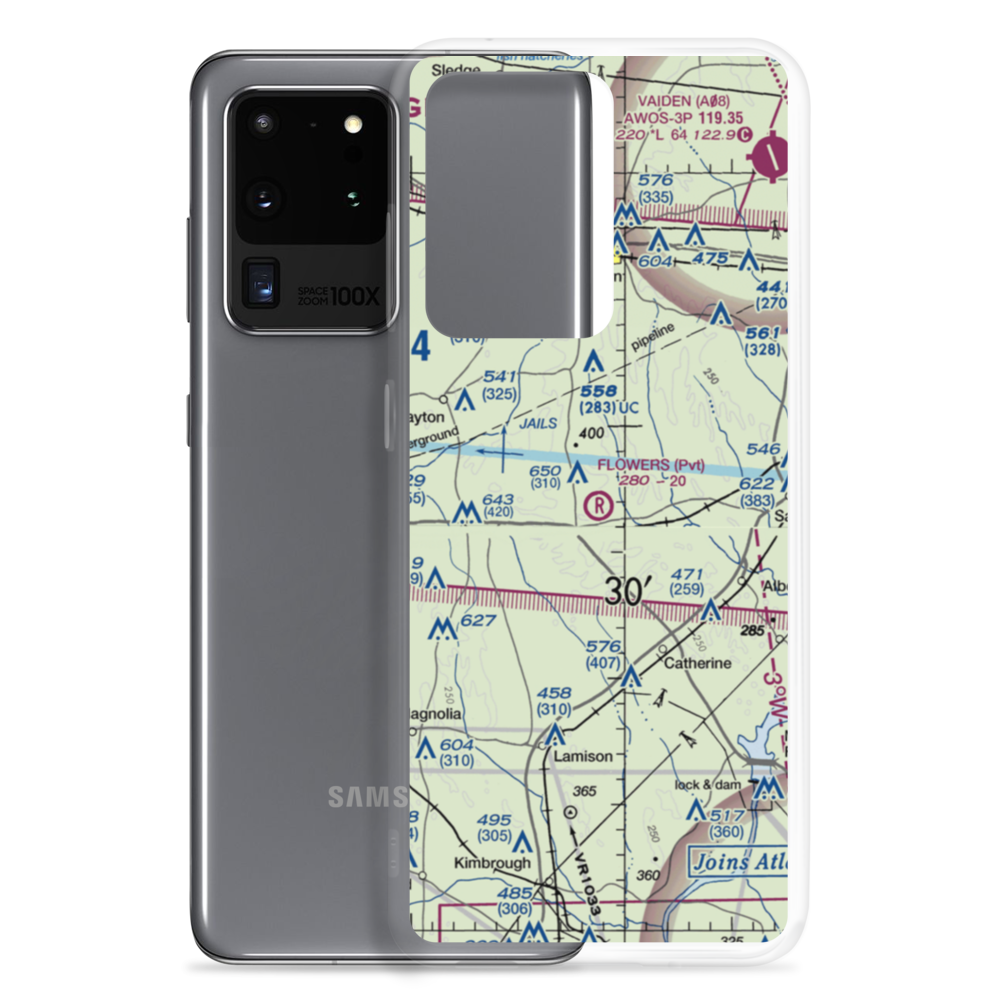 Flowers Field (3AL7) VFR Sectional Samsung Case Samsung Galaxy S20 Ultra model shown