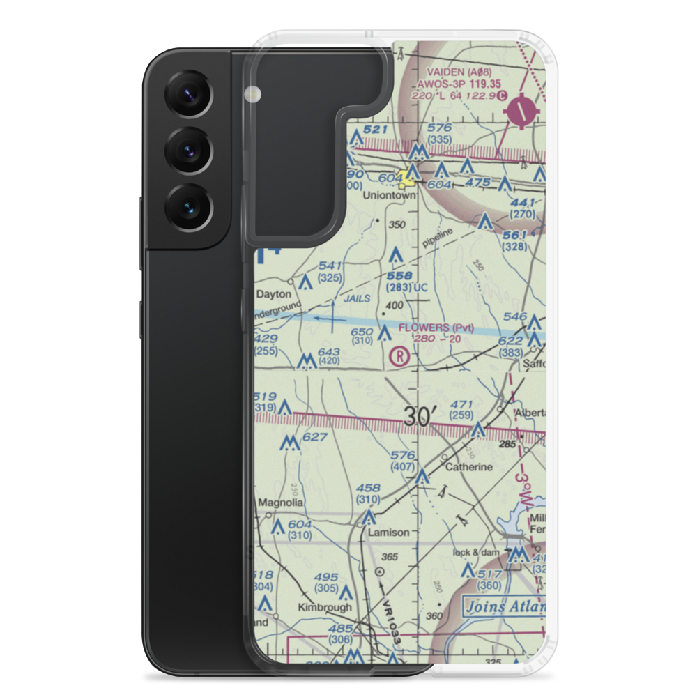 Flowers Field (3AL7) VFR Sectional Samsung Case Samsung Galaxy S22 Plus model shown